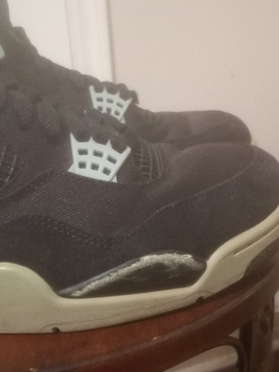 Jordan 4 Retro SE Black Canvas Size 10 Pre-Owned DH7138-006 main image 11
